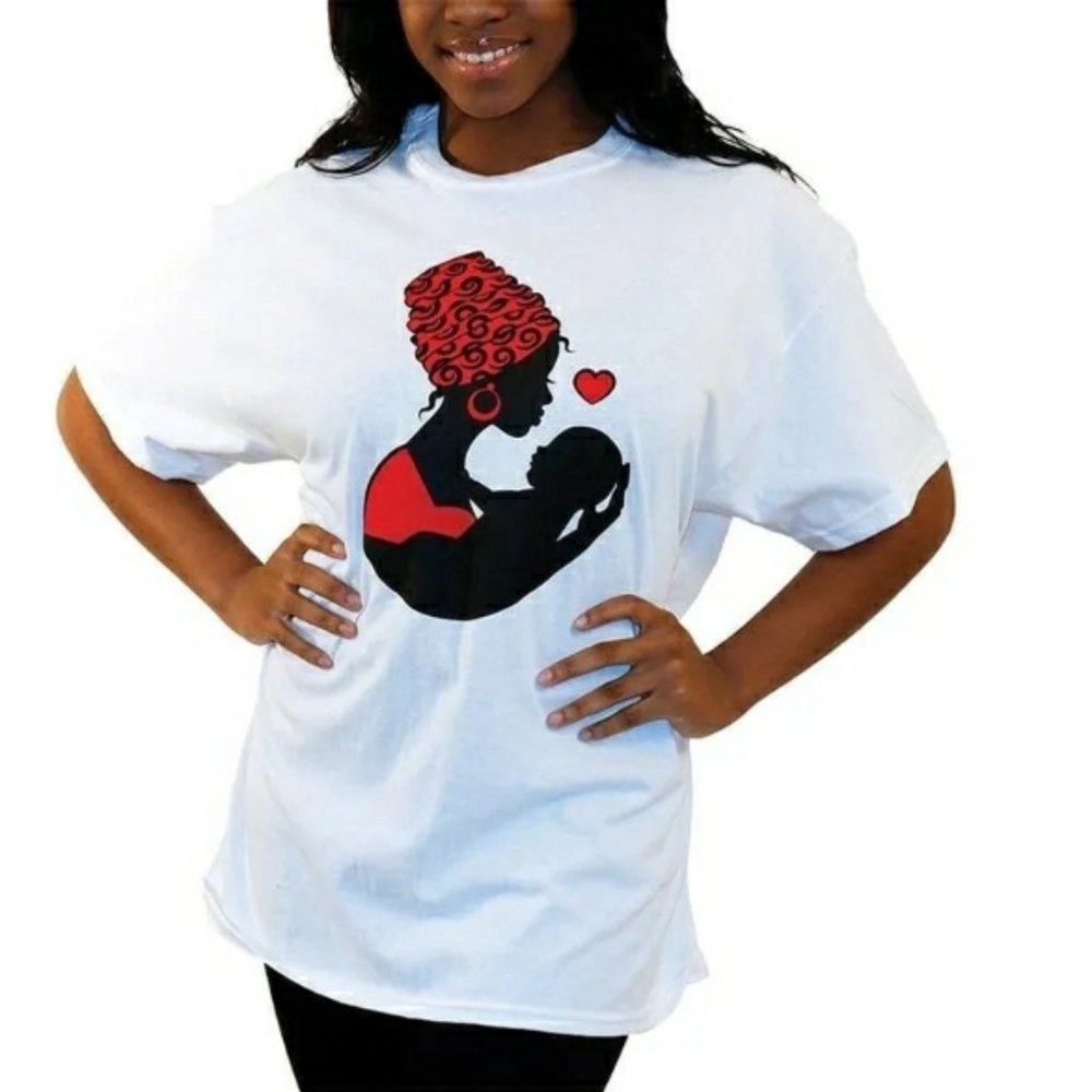 Mother and Baby Love Graphic T Shirt Tee